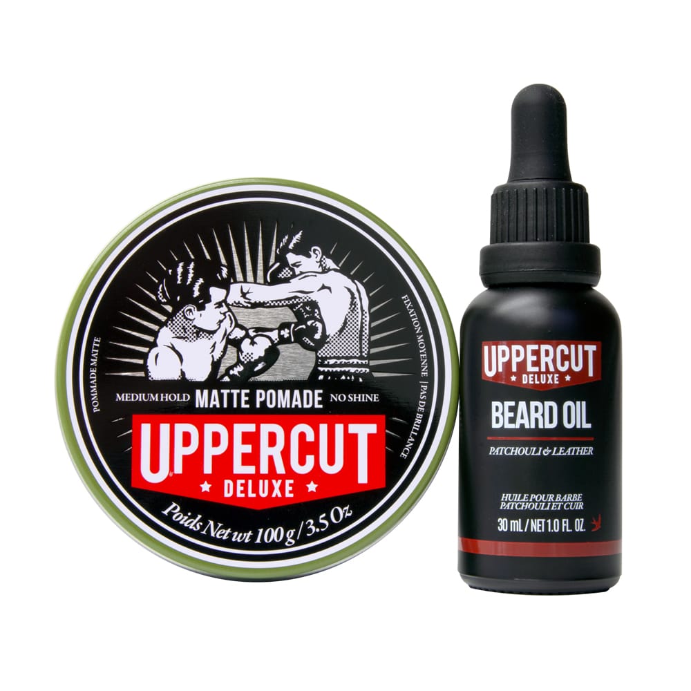 Hair and Beard Bundle Matte Pomade | Uppercut Deluxe